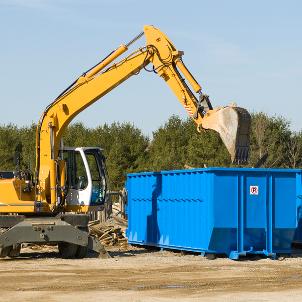 are there any restrictions on where a residential dumpster can be placed in East Templeton